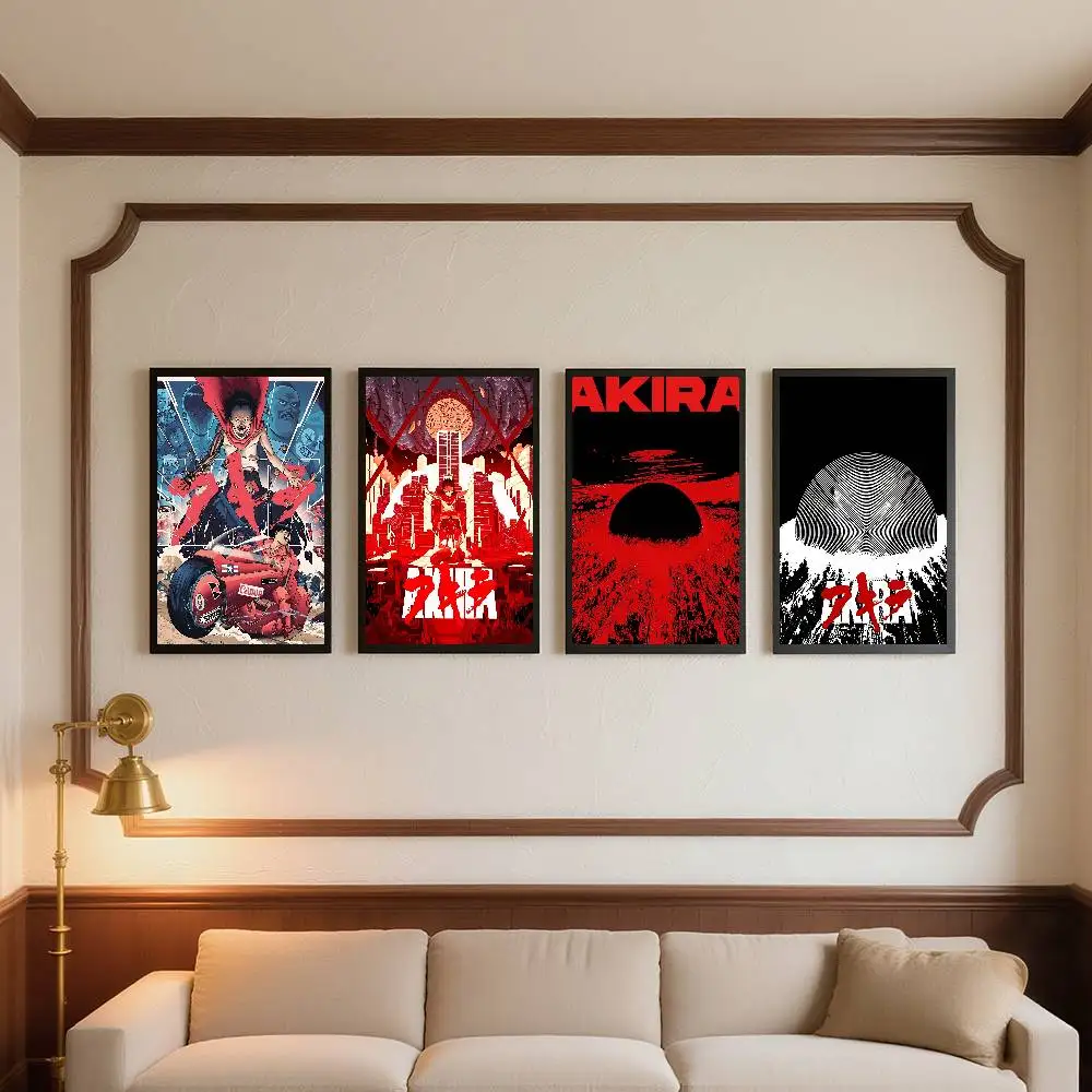1 قطعة أكيرا الكلاسيكية اليابان الكرتون أنيمي الفيلم المشارك ذاتية اللصق الفن ورق مقاوم للماء ملصق مقهى بار غرفة جدار ديكور