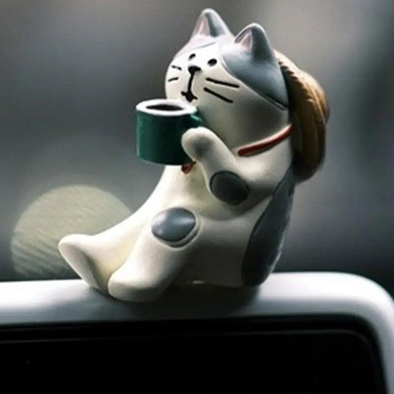 Le Charming Chat Un Ornement Décoratif à la fois Mignon et Apaisant