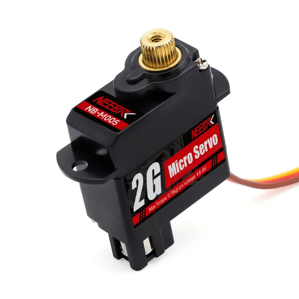 NEEBRC 2g Mini Servo Metal Gear Waterdichte kernloze motor Digitaal voor RC Micro Car Vaste vleugel Vliegtuig Helikopter Robot Boot Onderdeel
