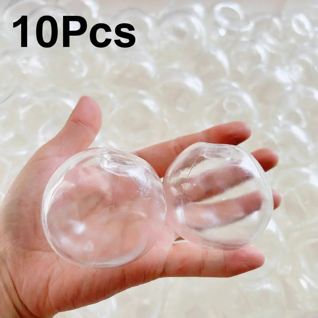 10 pièces Moules de moulage TRP pour bijoux sphériques, outils DIY pour la création de boules vides, boules anti-stress à rebond lent faites à la main