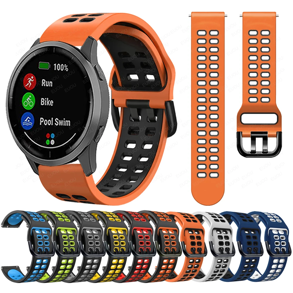 Easyfit Sport Silicone Strap For Garmin Vivoactive 4 Band For Garmin Venu 2 Venu2 / GarminActive Smartwatch Watchband Bracelet