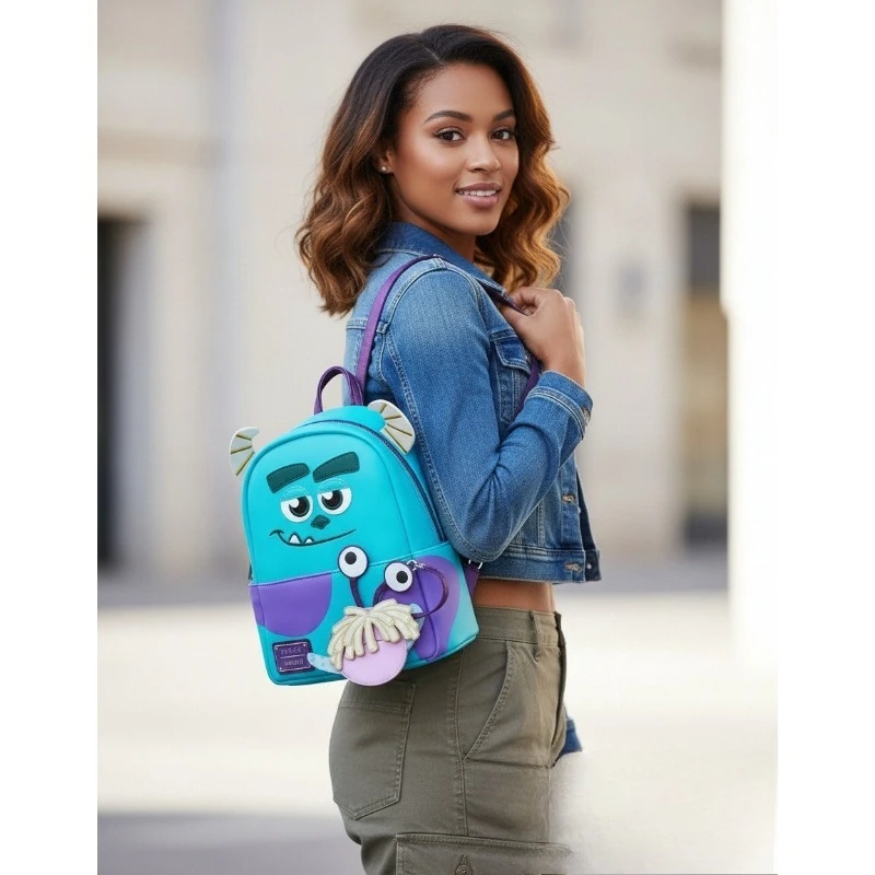 

Sulley Monsters University Scare Games Scene Mini Backpack Cosplay Backpack High Quality Cartoon Leisure Bag Gift