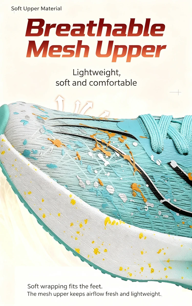 Modische Leichte Laufschuhe für Damen und Herren, Atmungsaktive Sportschuhe für Outdoor-Jogging, Größe 35-45 – Detail 3