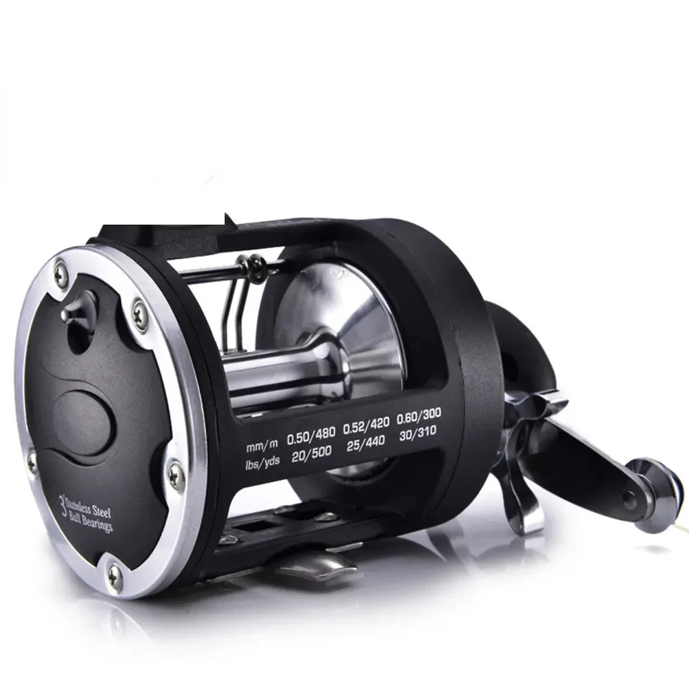 

Durable All Metal Sea Fishing Reel with Visible Anchor Ideal for Fish Boat Drum Reel with Drain Line Reel Functionality