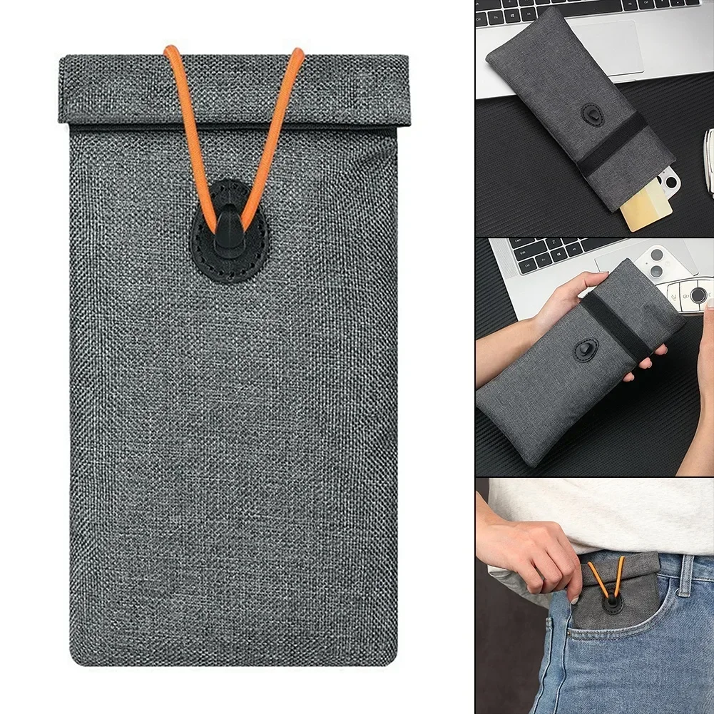 

Canva Faraday Bag RFID Mobile Phone Signal Shielding Bag Car Shielding Key Cover For Signal Blocking Anti-leakage RF Information