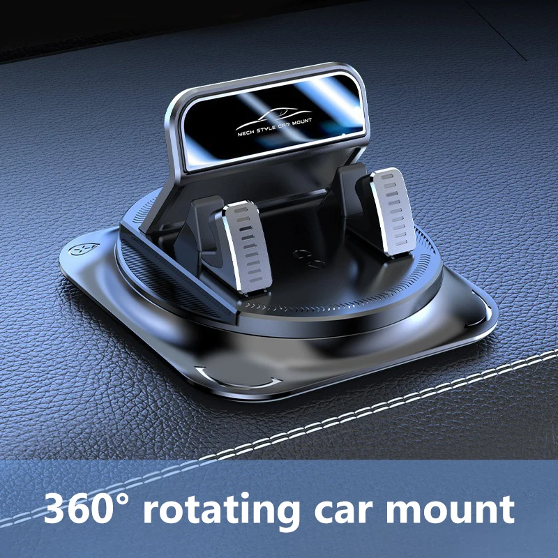 SEAMETAL Autotelefoonhouder Antislip siliconen dashboardtelefoonhouder 360 graden vrije rotatie Universele head-up navigatiehouder