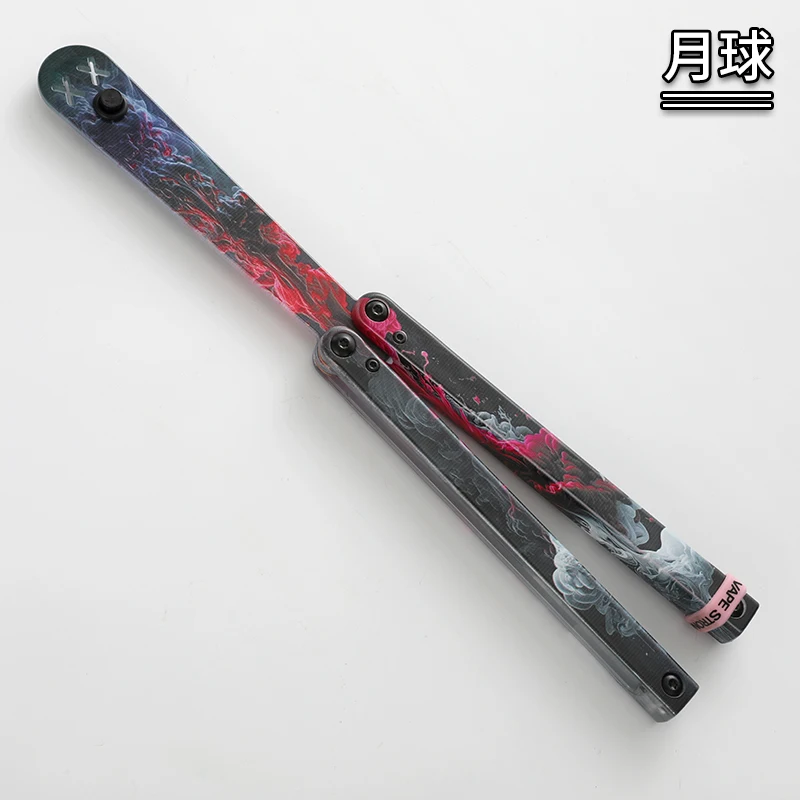 Practice Balisong Training Folding Flail Knife‌ ABS Handle Outdoor Trainer Tanto Pocket No Sharp EDC Tools - view 2