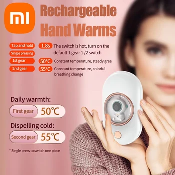 Xiaomi יד חשמלי חם USB נטענת חימום מהיר כיס מחממי תנור חשמלי לכיריים