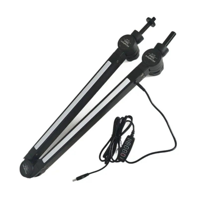 Rotatable Suspension Boom Scissor Stand With RGB Lighting Microphone Mic Holder For Gaming Streaming Desk Setup