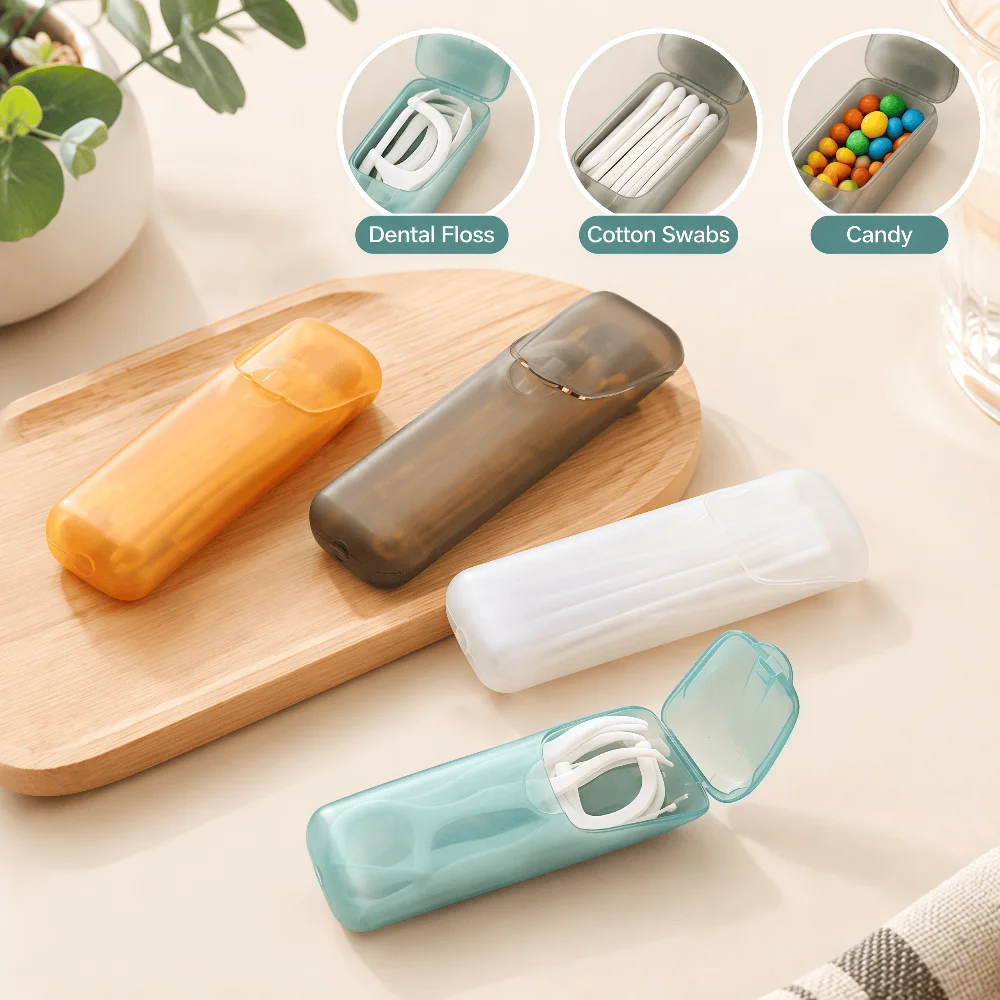 Mini PP Plastic Travel Storage Box Eco Friendly Portable Pill Case Small Item Organizer Box Toothpick Holder For Travel Outdoor