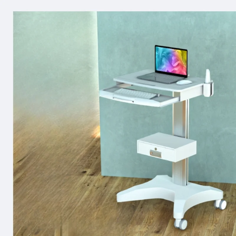 Notebook cart, mobile oral scanning trolley, dental medical oral scanning trolley floor bracket