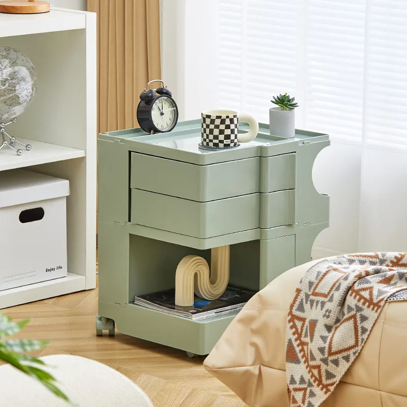 

New Nordic creative bedside table Internet celebrity bedroom removable toy sundries storage Bobby