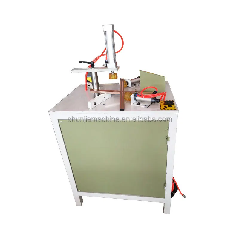 Mesin Pemotong Kisi Aluminium Pneumatik Kecil 14 Inci Mesin Pemotong Multifungsi 45 Derajat 90 Derajat