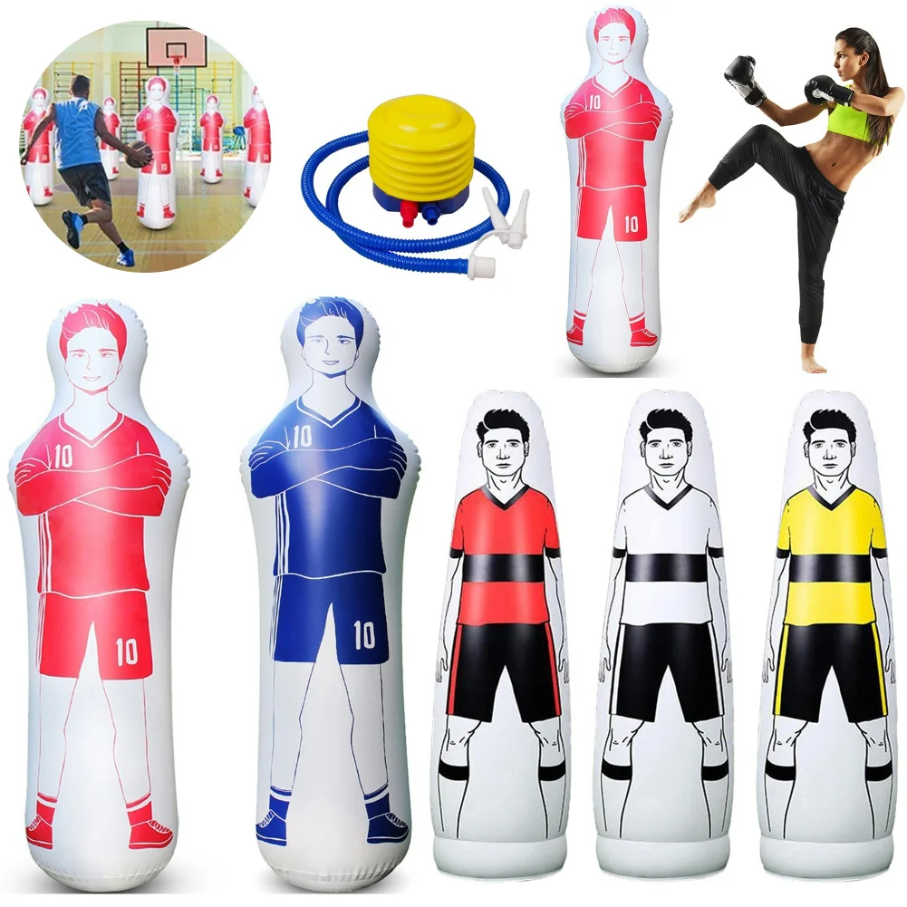 160CM Inflatable Football Training Goal Keeper PVC Footabll Free Kick Training Barrier Dummy for Children Adult