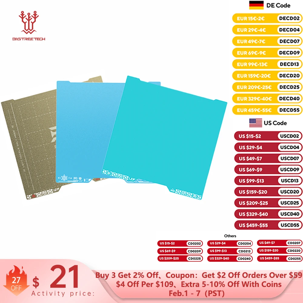 �y�Z�[�����zBIGTREETECH Panda�r���h�v���[�g CryoGrip Pro Glacier�V�[�g �X�v�����O�X�`�[�� 3D�v�����^�[�p�[�c Bambu Lab H2D H2S H2C 3D�v�����^�[�p