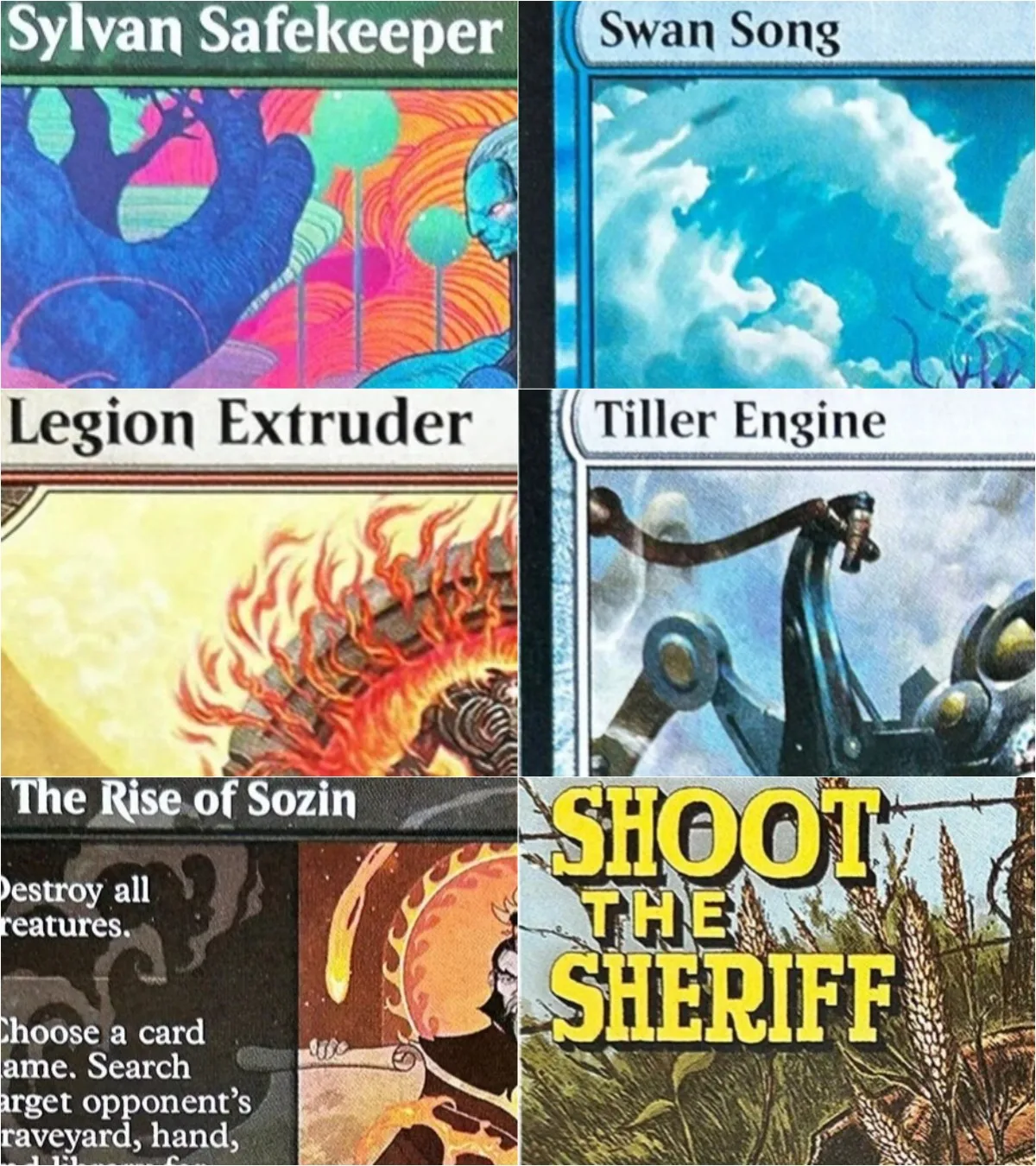 

EOE/SLD "Mossborn Hydra/Swan Song/Legion Extruder " Magical Proxy Cards Top Quality Gathering Board Playing Game Trading Cards