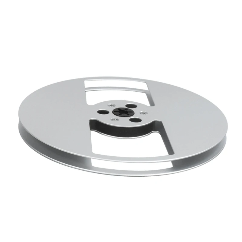 R91A Пустая катушка из алюминиевого сплава 1/4 дюйма, 7 дюймов для катушечных магнитофонов, съемная катушка с 2 отверстиями для