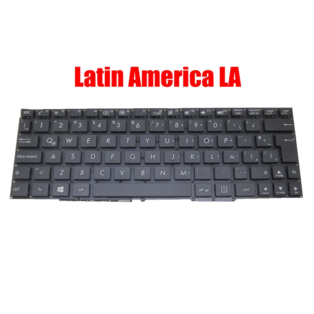 Laptop-Tastatur für ASUS R104TA R104TAF R104TAL R104TAM R104TAR Y100TAF Schwarz ohne Rahmen BE\BR\LA\UK\US