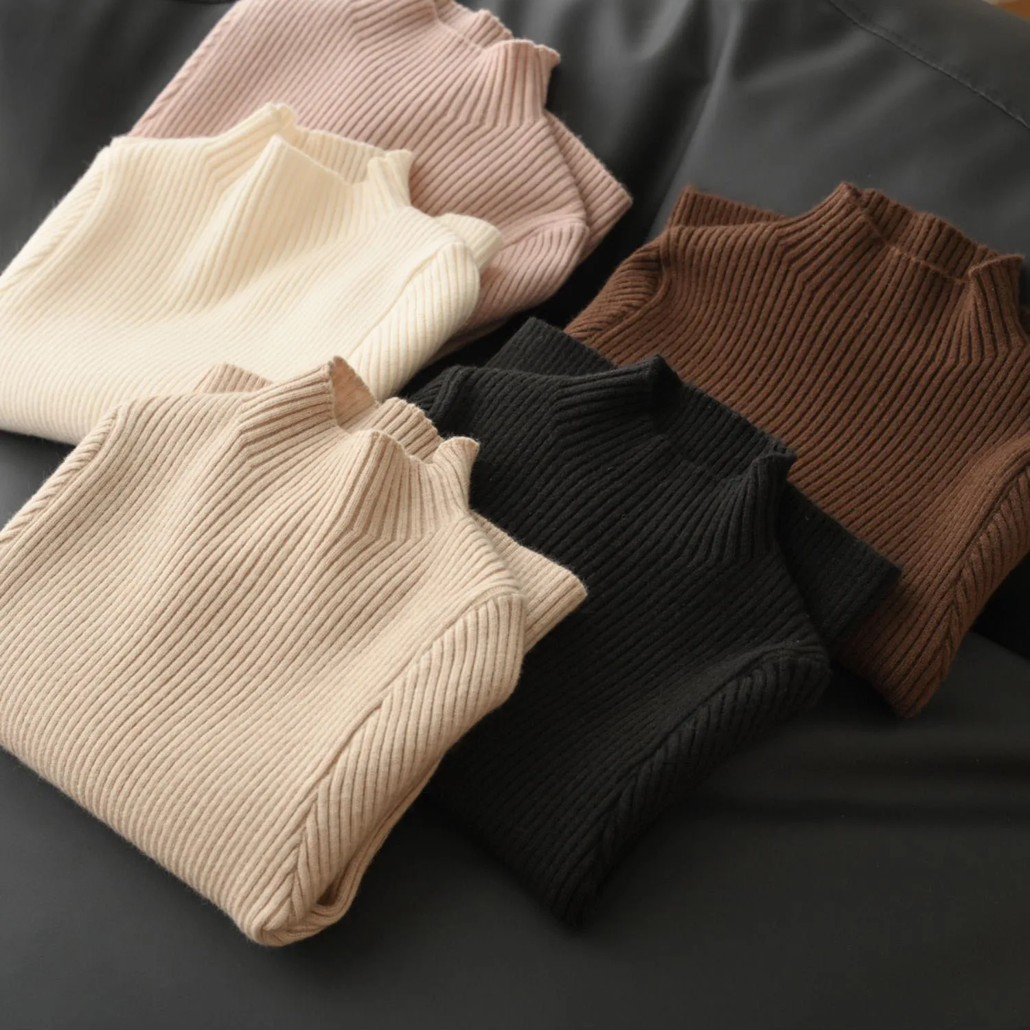 2-10T Infant Kid Basic Sweater Winter Warm Clothes Toddler Knit Clothes Long Sleeve Stretch Knit Pullover Top Knitwear