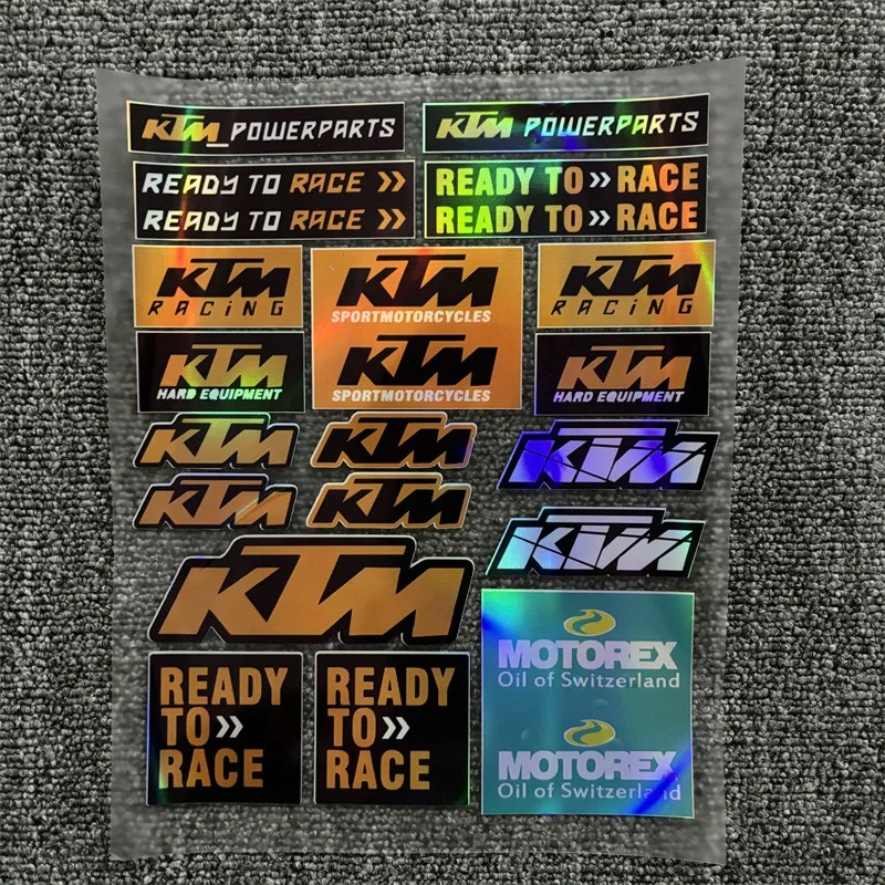 

FOR KTM RACING Waterproof Reflective Scratch Cover Sticker Universal Decor Decal For Car Motorcycle Helmet Refrigerator