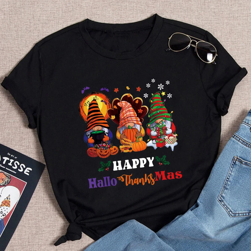 Funny pumpkin print Halloween Essential Black T Fashion Harajuku Trend Halloween Gift New Personalized T Shirt