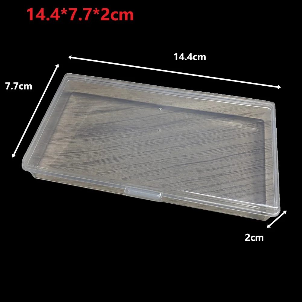 Transparent Plastic Storage Box Screw Holder Case Organizer Component Box  Earrings Rings Beads Collecting Home Organizer