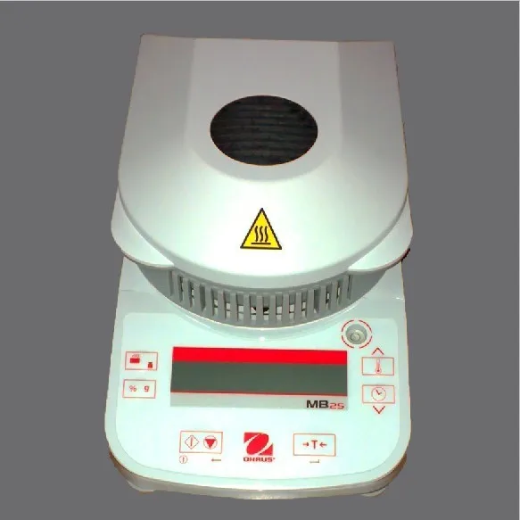 Fast Moisture Meter, Halogen Moisture Analyzer Mb25