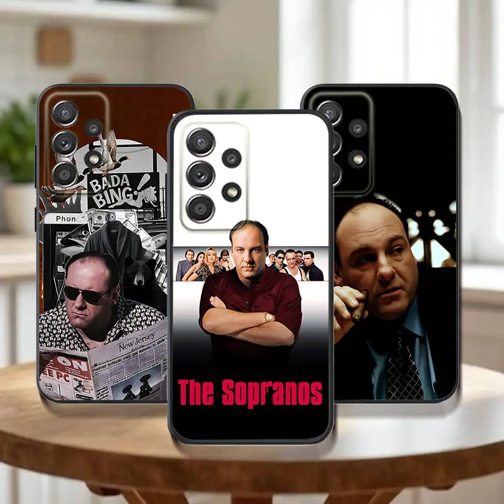 

The S-Sopranos Phone Case For Samsung Galaxy A73,72,51,53,52,71,22,5G,Note,J7,8,9 Soft Black Cover