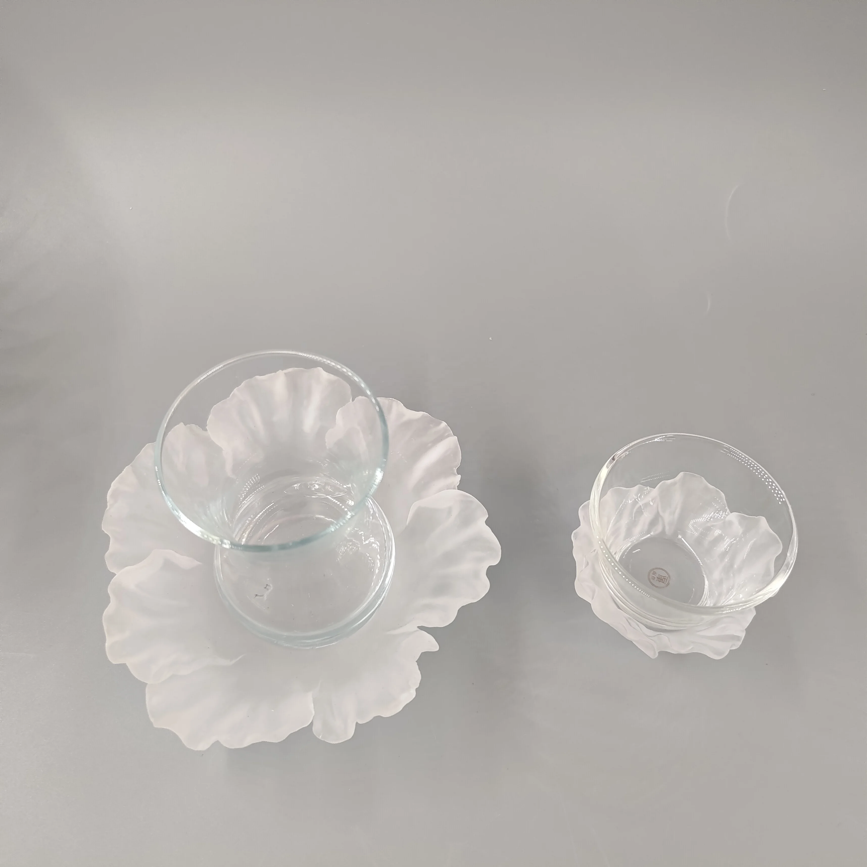 mini crystal coaster with tea cup  set for home tableware home supplies