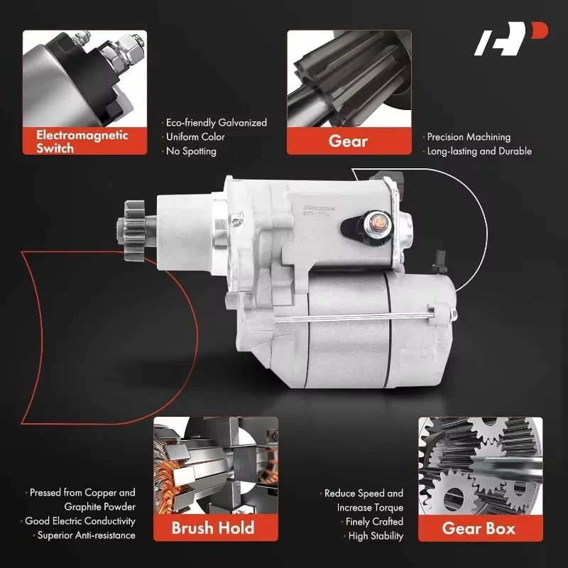 A-Premium Starter Motor Compatible with  Avalon 98-04 V6 3.0L, Camry 98-05, Highlander 01-03, RAV4 01-05, Sienna