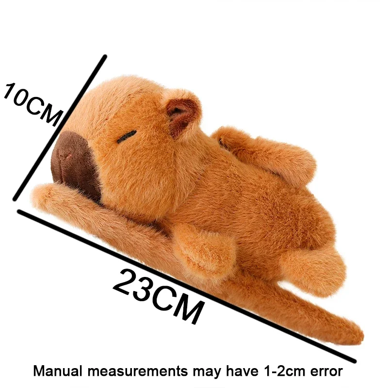 كابيبارا ألعاب من القطيفة تتحرك أجنحة الحيوانات المحشوة التصفيق دائرة حلقة المفاجئة لعبة معصمه التفاعلية أفخم دمية دراجة ديكور هدية