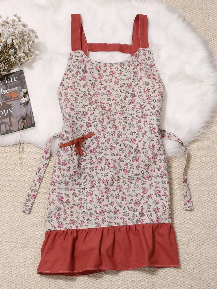 

Водонепроницаемый кухонный фартук для женщин в корейском стиле, модный, масло- и грязеотталкивающий, для домашнего использования