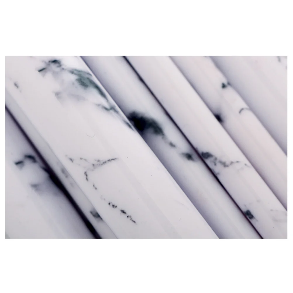 مجموعة فرش مكياج ذات مظهر رخامي مكونة من 10 قطع، مجموعة شعر ناعمة فاخرة لظلال العيون وأحمر الخدود وكحل العيون سهل الاستخدام #6