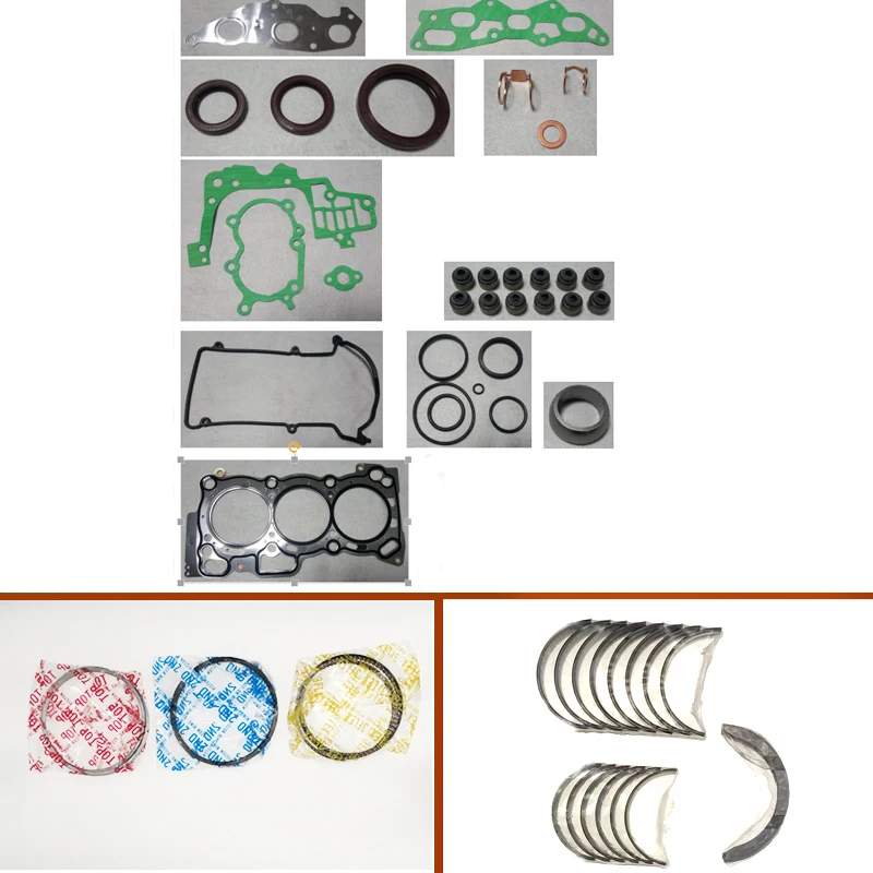 K3S complete Engine Full gasket set kit crankshaft connecting rod bearing piston ring for Toyota Daihatsu forklift