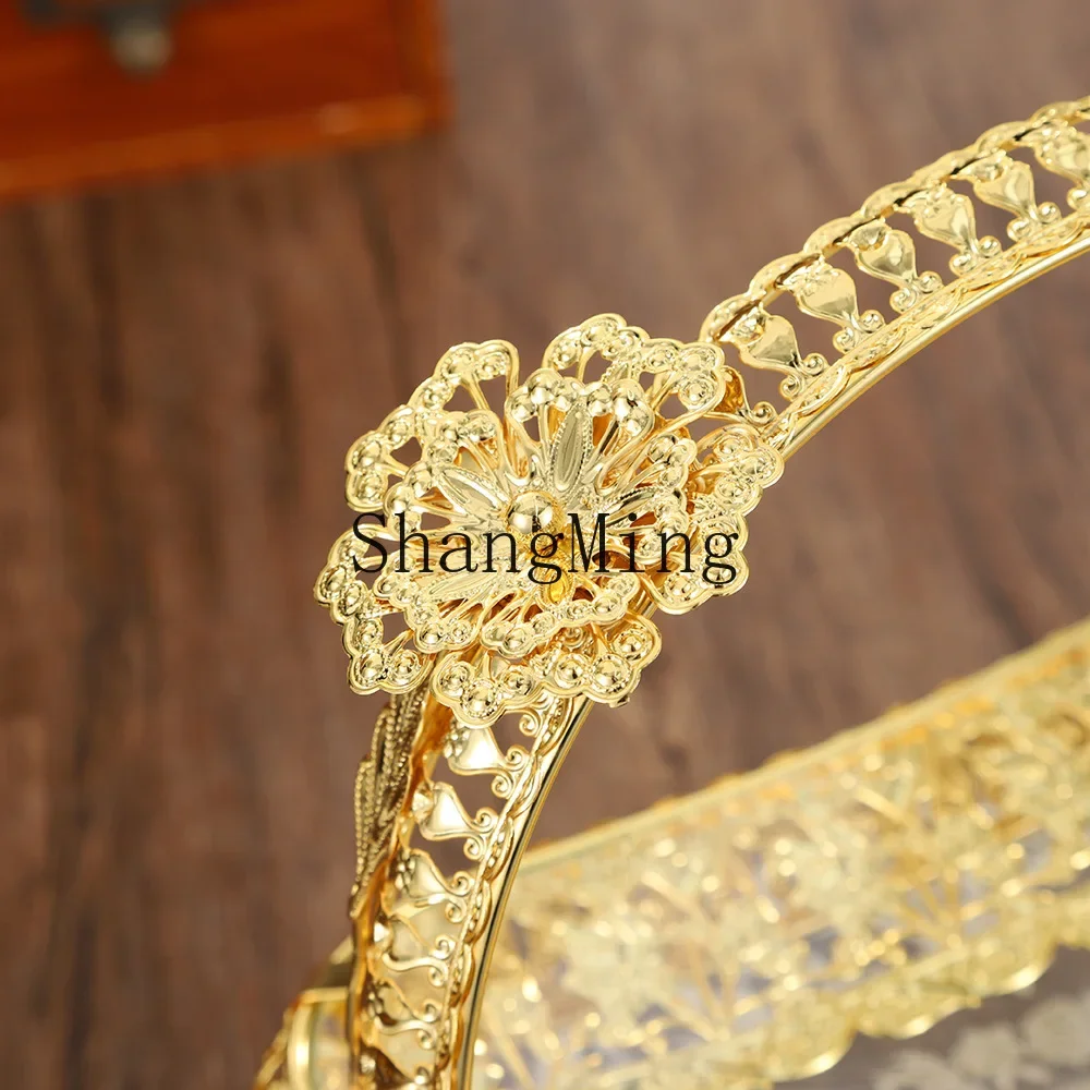 

CL court wind fruit plate retro exquisite light luxury fruit plate exquisite relief home living room ornament storage