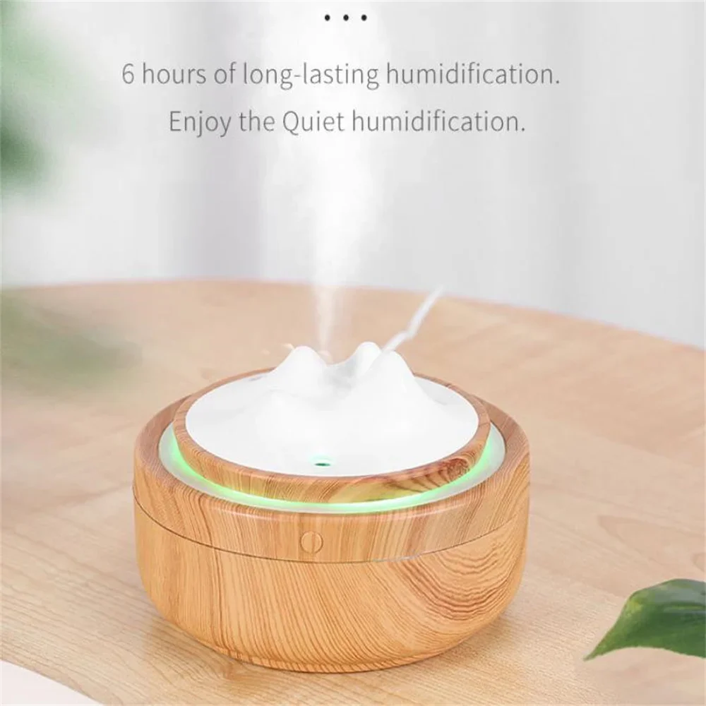 USB Creative Ultrasonic Humidifier Aromatherapy Machines 300ml Capacity BPA-Free Waterless Auto Off Air Diffuser for Home