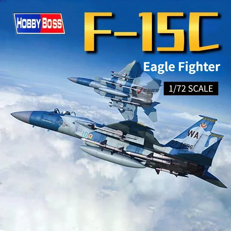 HOBBY BOSS 1/72 スケール組み立て航空機モデル – 80270 F-15C イーグル戦闘機モデル構築キット、ホビーモデリング、DIY、おもちゃ用