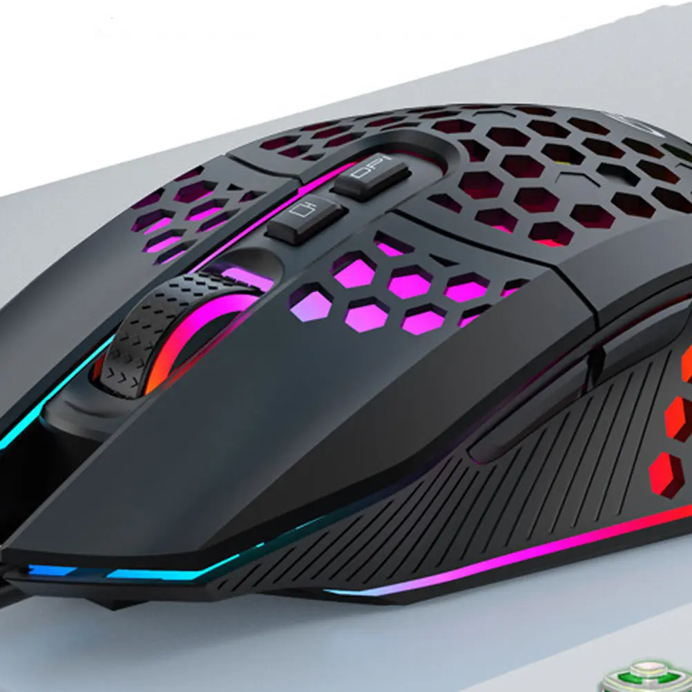 

1pc Wireless Rgb Adjustable Dpi Ergonomic Low Noise Computer Mouse For Work Game Laptop Accessory Wireless Rgb Mouse Equipment