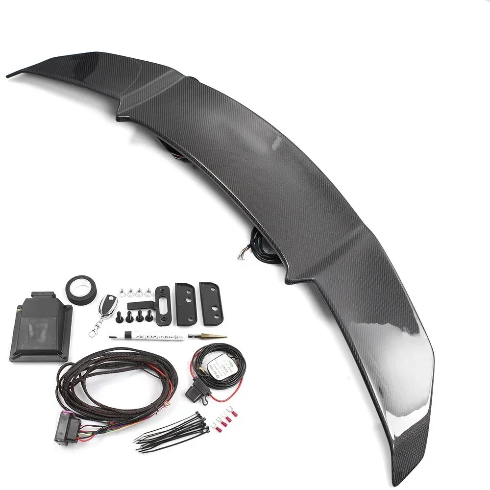 

Car Exterior Parts Universal 60inch GT V-type Rear Wind Wing Intelligent Electric Automatic Carbon Fiber Spoiler Tail Wing