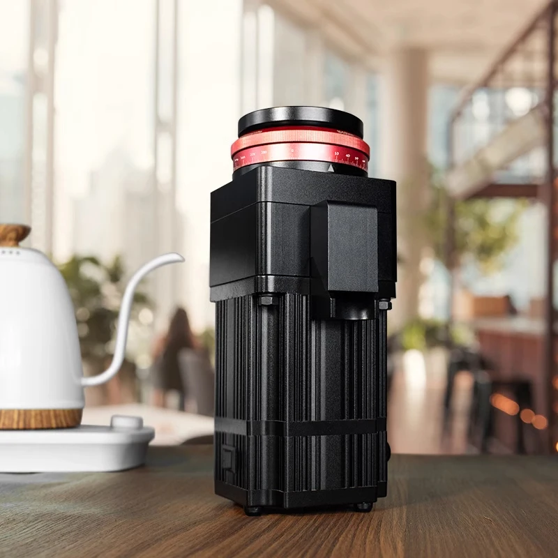 JT64 مطحنة القهوة الكهربائية المنزلية الصغيرة مطحنة القهوة التجارية تعديل الدقة 110-220 فولت لمطحنة الإسبريسو