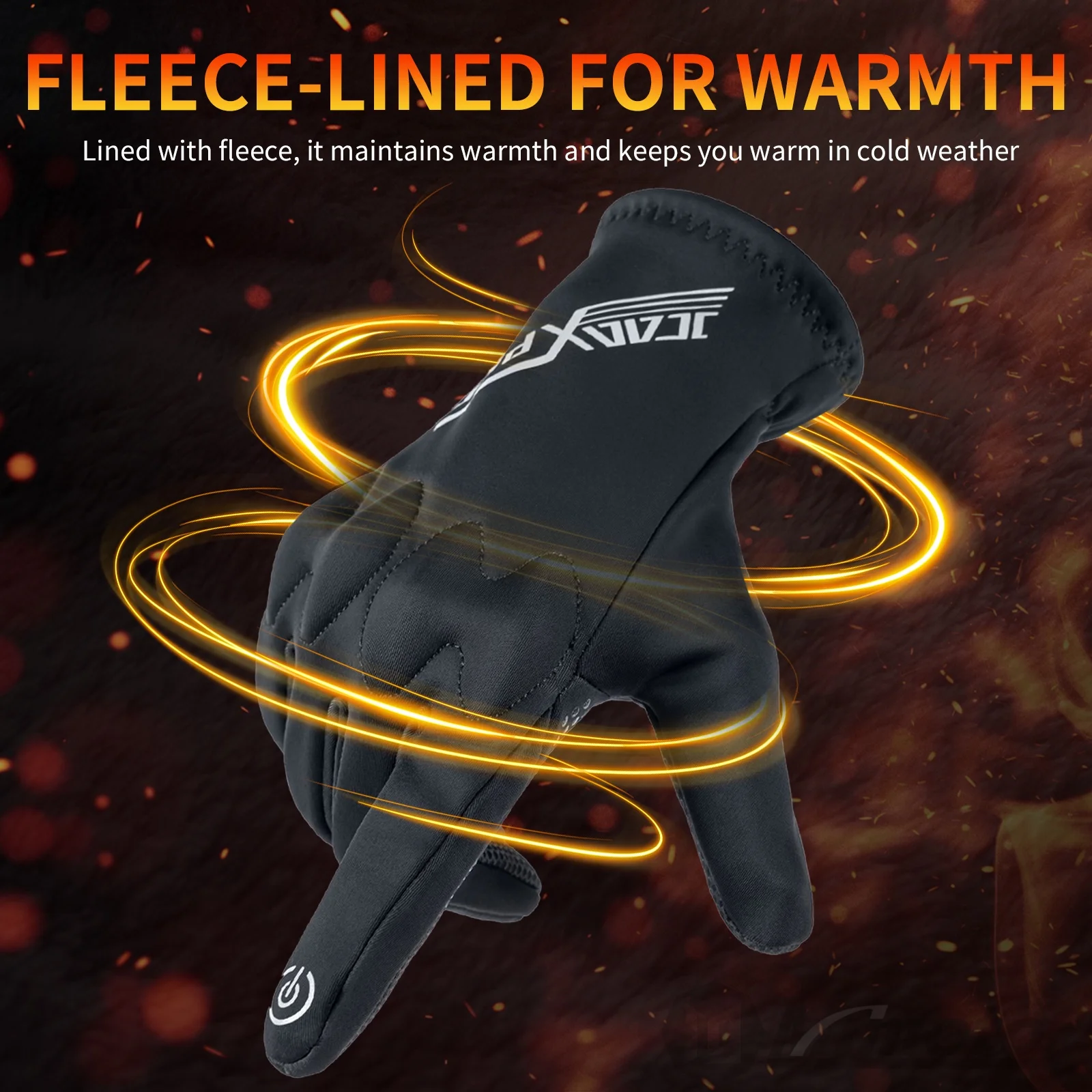 

New Keeping Warm Motorcycle Riding Gloves Touchscreen Motocross Gloves Anti-fall Motorbike Gloves Winter Skiing Snowmobile Glove