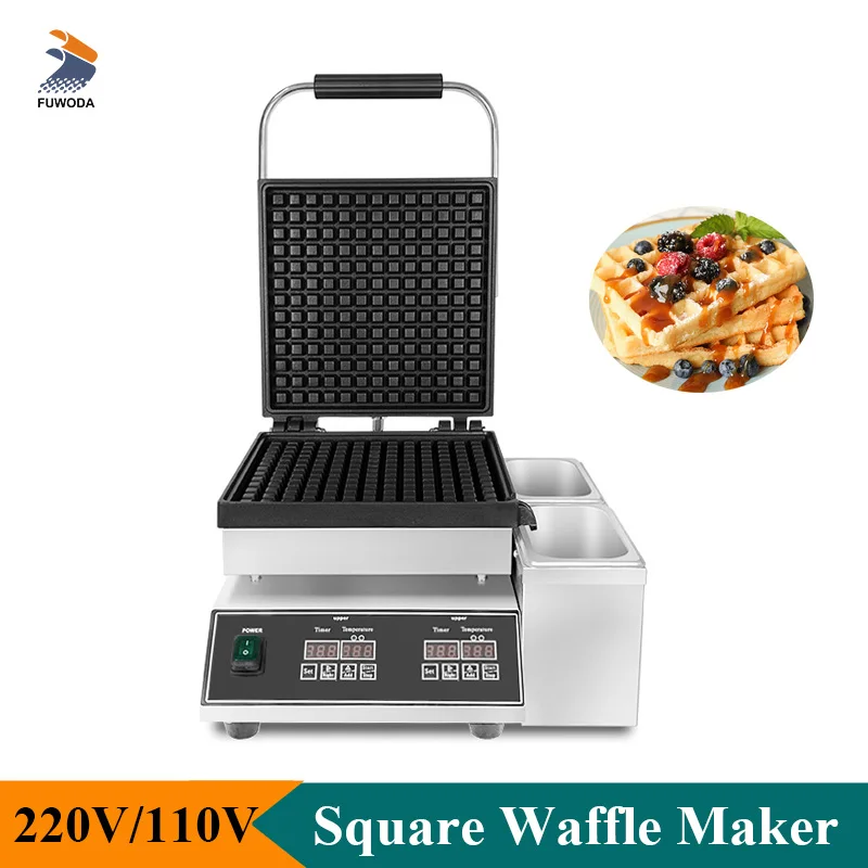 Commercial Waffle Maker Square Bubble Waffles Maker Baker Digital Version Non-stick Pancake Making Machine Kitchen Use