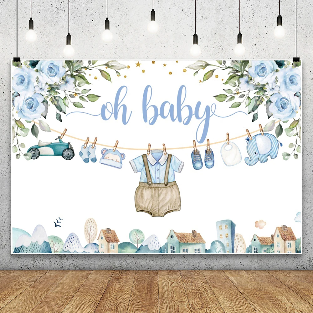 الجنس ​ كشف خلفية الطفل الجنس زينة الحفلات ملابس الطفل حفلة استحمام الطفل الأطفال صبي فتاة التصوير الخلفية