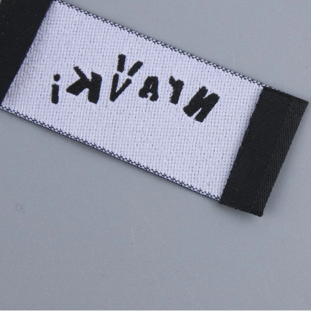 Custom Sewing Woven Label Cloth Labels With Logo Garment Labels Separate Cut or folded Woven Tag 1000pcs lot