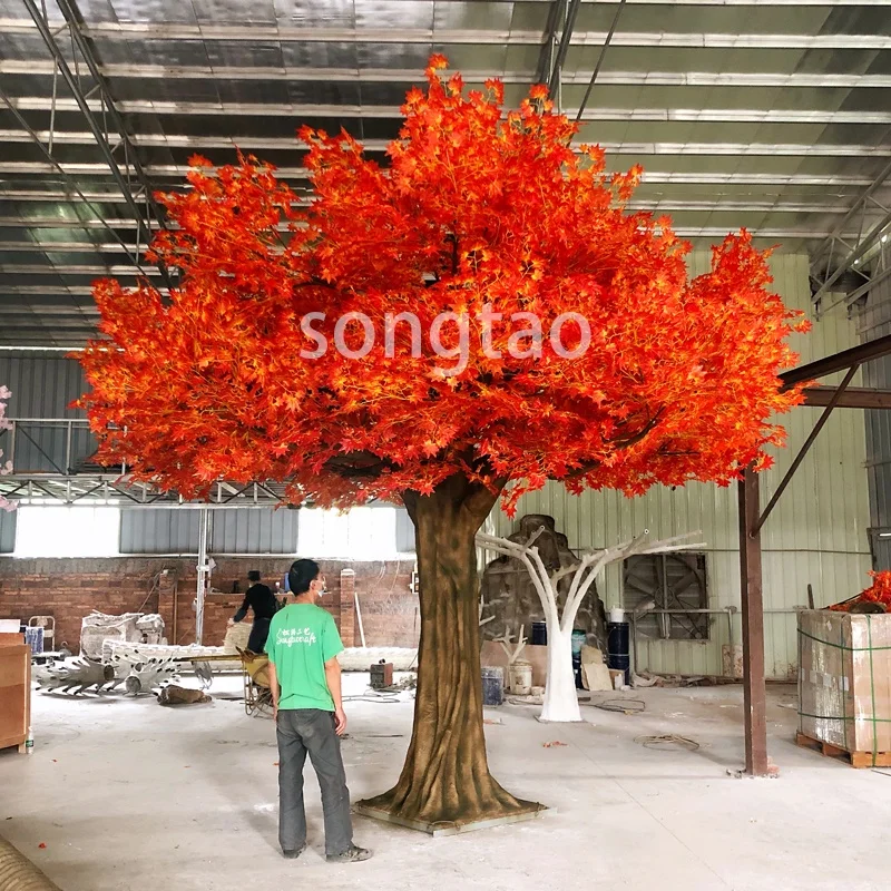 

Custom. songtao New design indoor Outdoor High Quality Artificial Maple Trees artificial autumn maple Tree