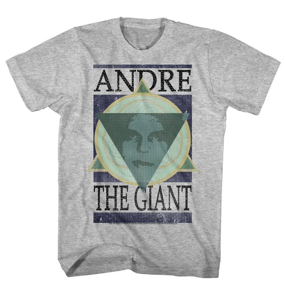 Andre The Giant Geometric Heather Adult T Shirt