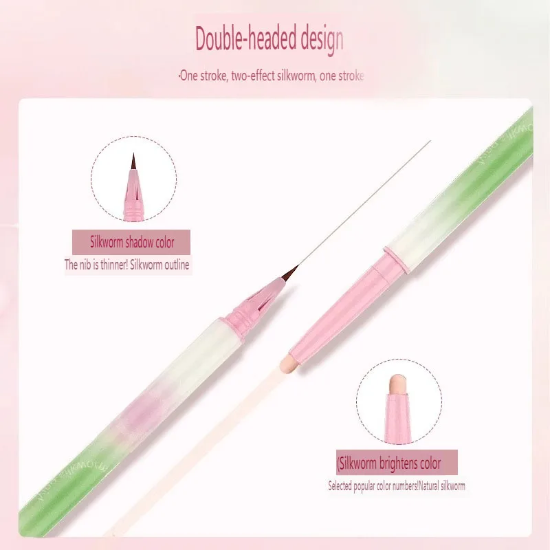 Evidenziatore opaco Dual End evidenziazione matita Gel naturale antisudore doppio uso Contour Shadow Eyeliner Eye Makeup cosmetici per gli occhi