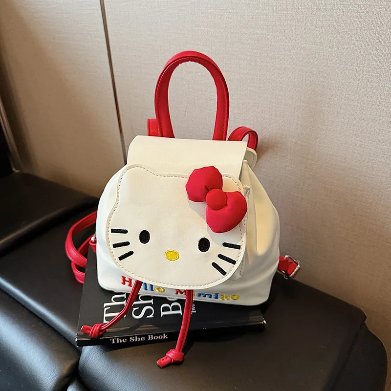 

Sanrio Super Hot Mini Heiio Kitty Backpack New High end Cute Girl New Embroidered Small Backpack Trendy
