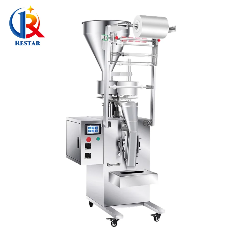 Mesin Pengemas Beras Cangkir Volumetrik Kecepatan Tinggi Multi-baris Mesin Pengemasan Granul Makanan Partikel Mesin Pengemas Bumbu