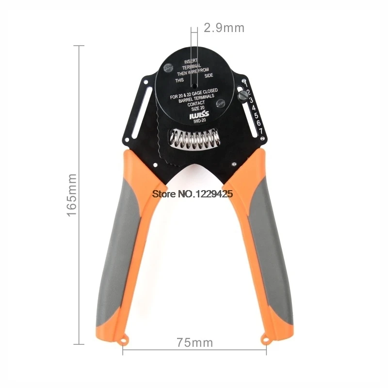 Closed Barrel Crimper Tool 4 Way Indent For Deutsch/AMPHENOL Connectors Mini Crimping Plier